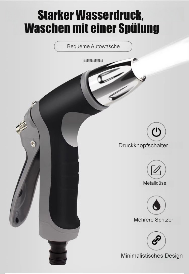 Multifunktionale Autowaschanlage Wasserpistole mit Hochdruckeinspritzung