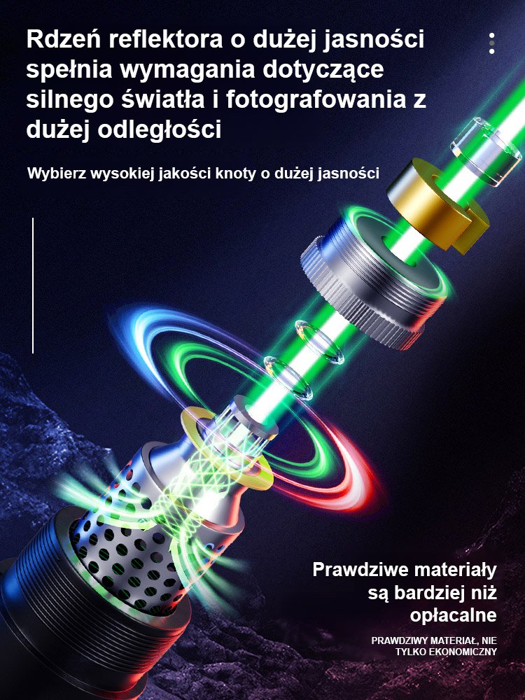 Wysokiej mocy dalekosiężny laserowy wskaźnik świetlny.