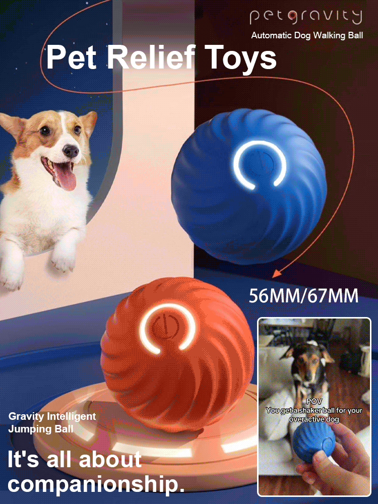 Cat and Dog Relief Gravity Jumping Ball