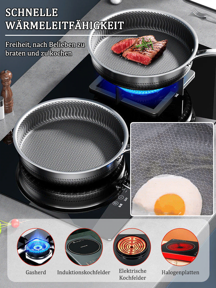 [Zehn Jahre lang verfügbar]Ölsparende antibakterielle Antihaft-Bratpfanne