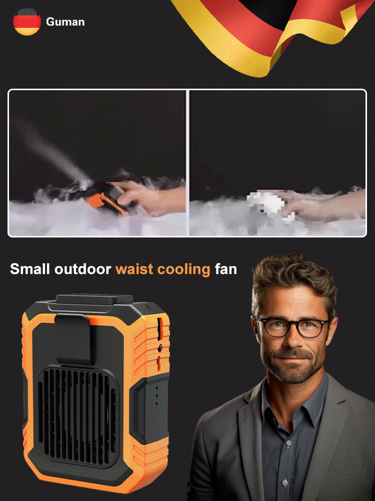 FM-Small outdoor waist cooling fan