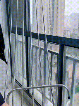 신축식 발코니 창문 두꺼운 건조대