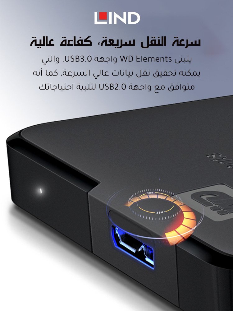 قرص صلب متطور كبير السعة سريع النقل