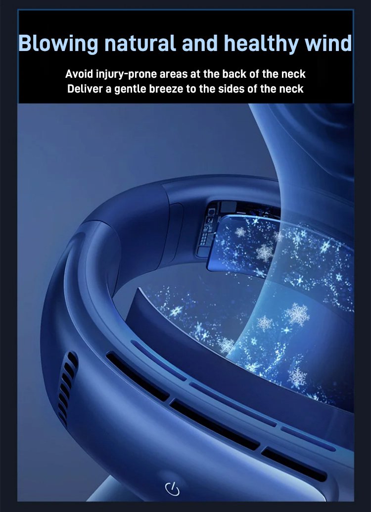 Lightweight neck fan for summer comfort