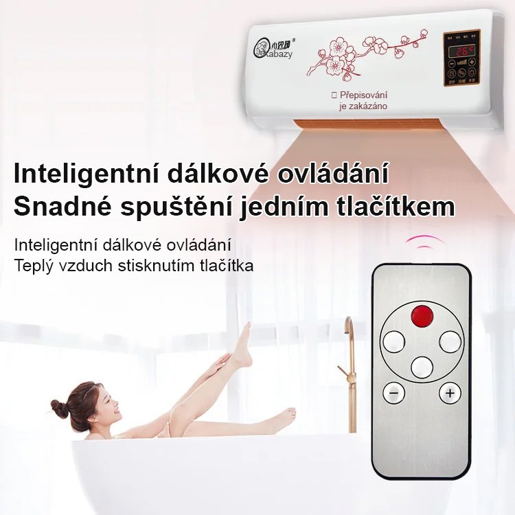 Domácí nástěnná klimatizace s funkcí chlazení a vytápění.