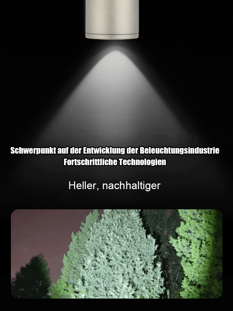 Superhelle Outdoor-Taschenlampe