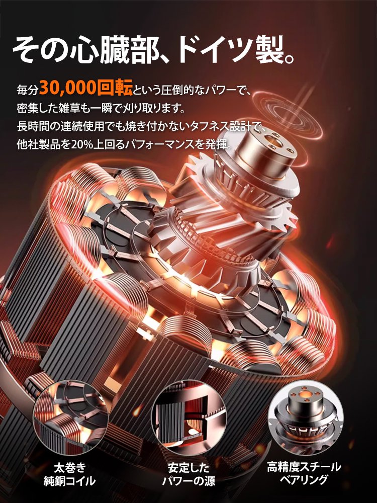 ブラシレス草刈り機