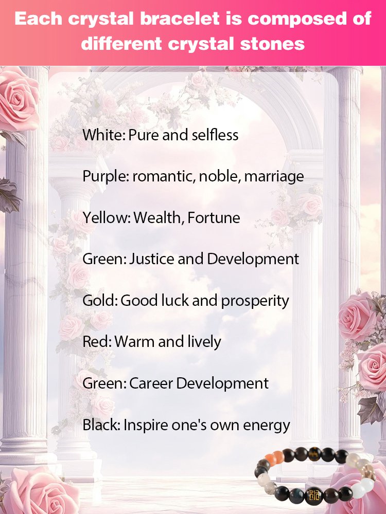 Five-element natural crystal bracelet