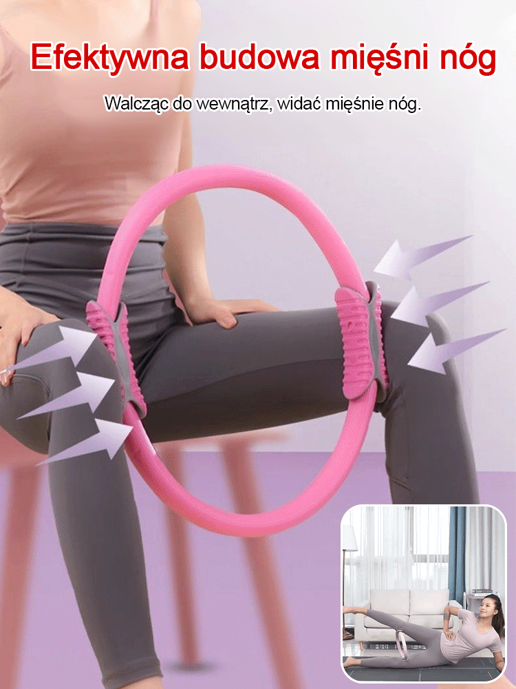 Wielofunkcyjny krąg do jogi i pilatesu na wzmocnienie nóg