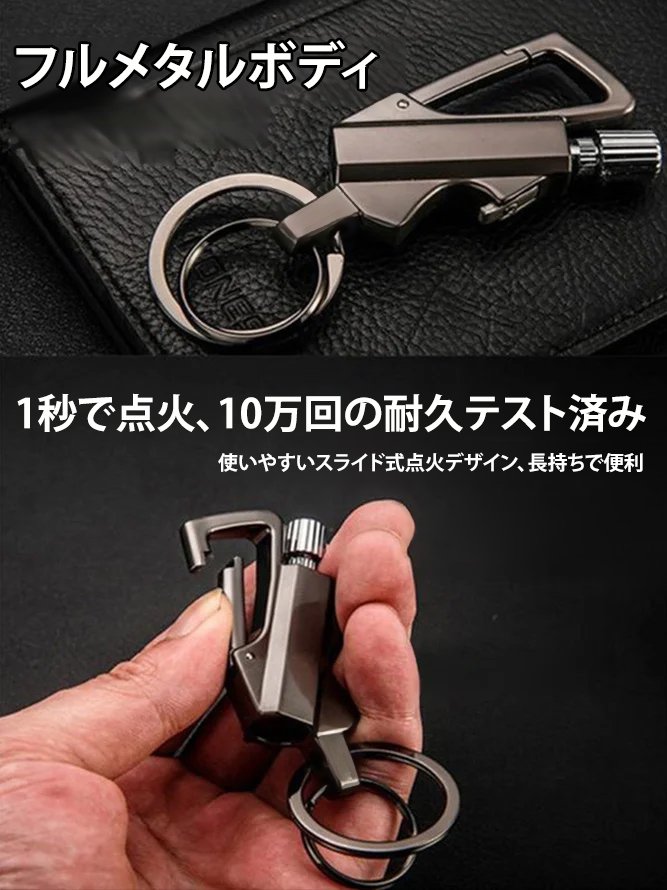 防水・防災用キーホルダー多機能ツール