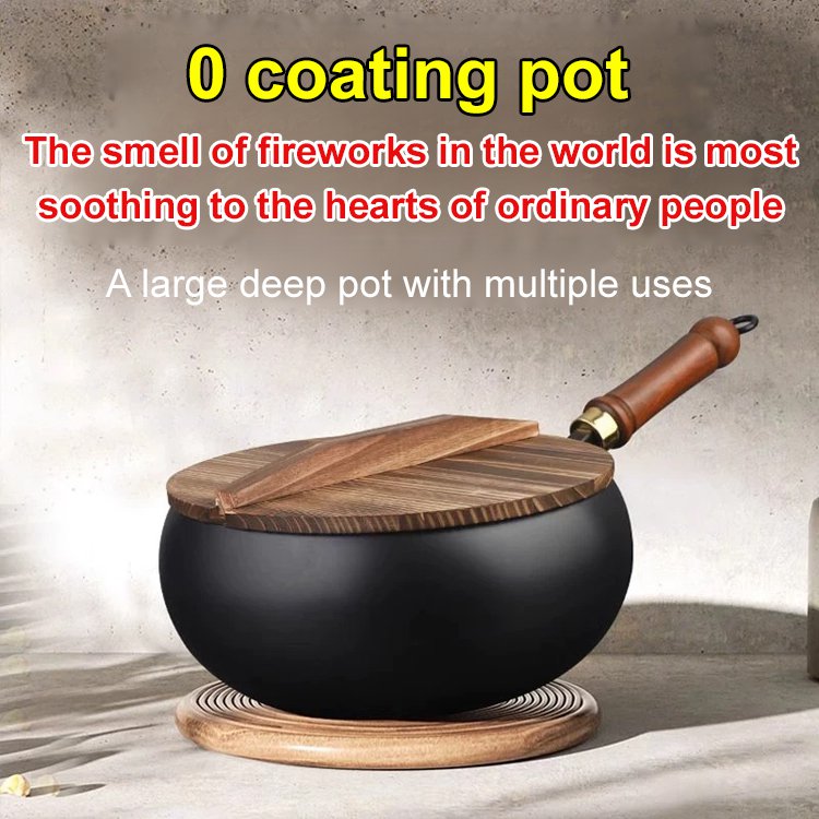 Hand-forged Zhangqiu cast iron pot belly pot