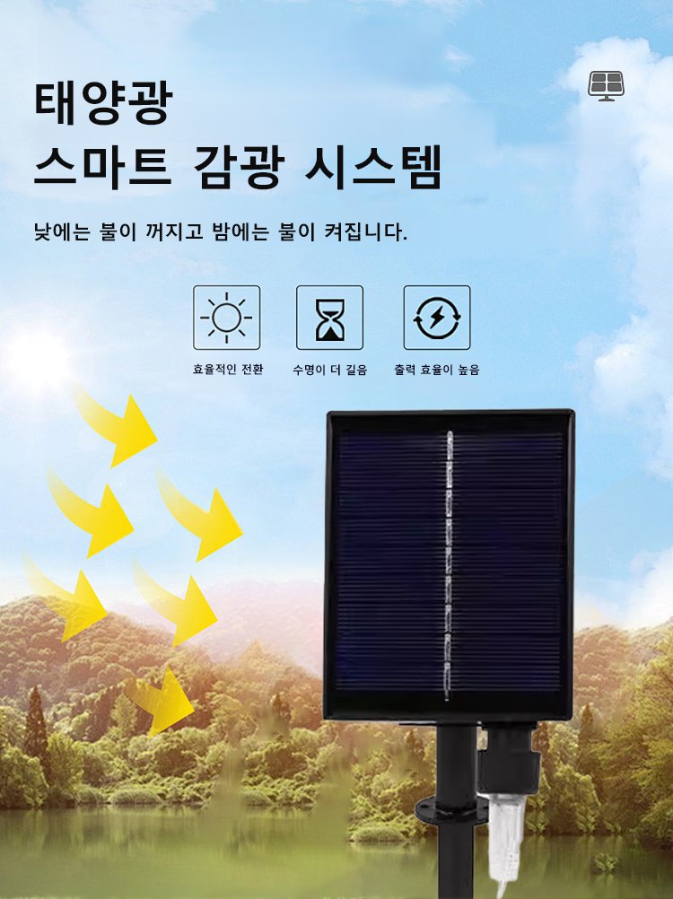 태양열 램프 스트링 정원 장식 야외 캠핑 장식 조명 줄전구