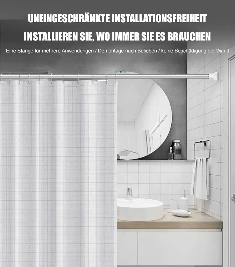 Keine durchstanzende Kleiderstange