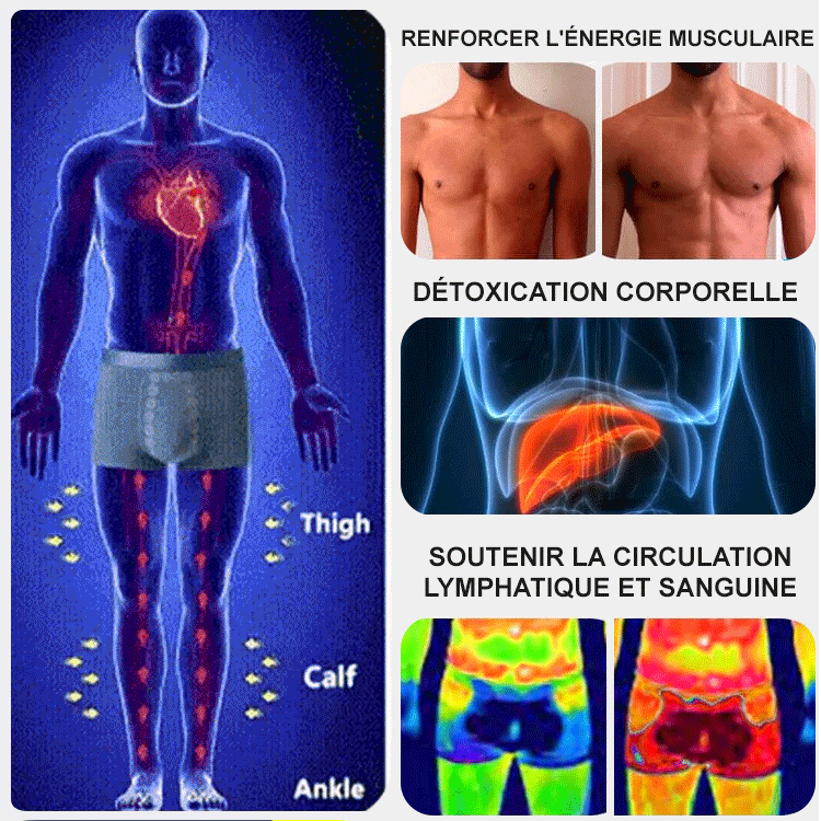 Sous-vêtements de massage et de thérapie magnétique pour hommes