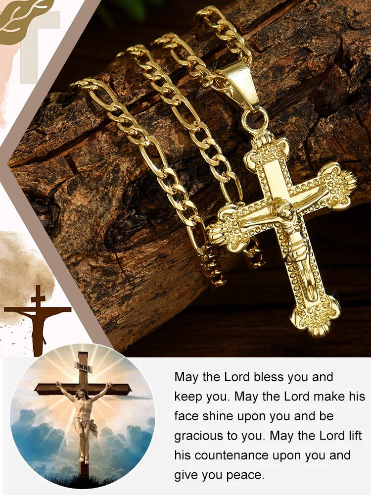 【Wealth and Fortune】Jesus Cross Necklace