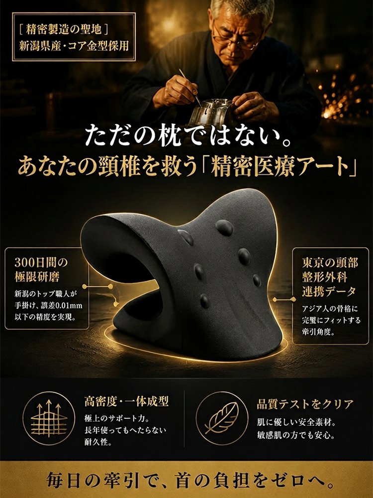 【黄金カーブへ】ネックストレッチャー