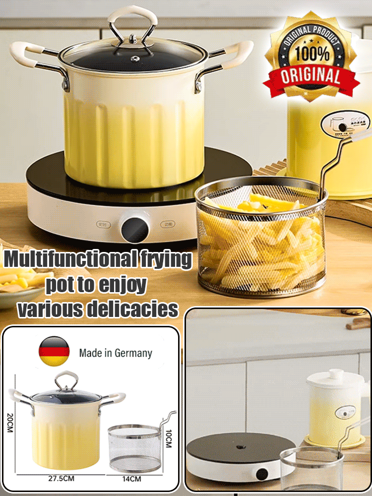 Gradient color large-capacity fryer with filter