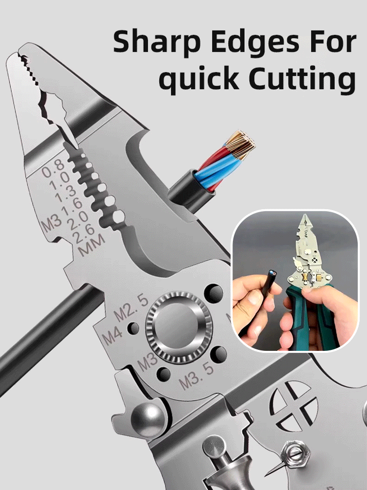 Industrial-grade multifunctional electrician's pliers