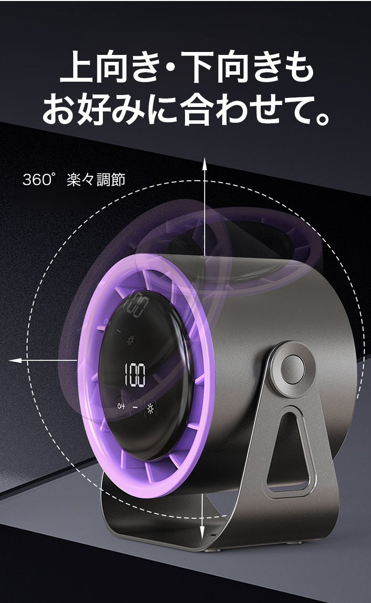 省エネ機能付き卓上サーキュレーター