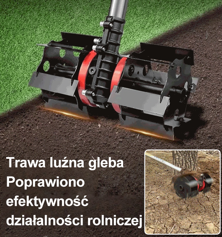 【Głębokość odchwaszczania do 8cm】Pielenie i luzowanie kół kosiarek do trawy