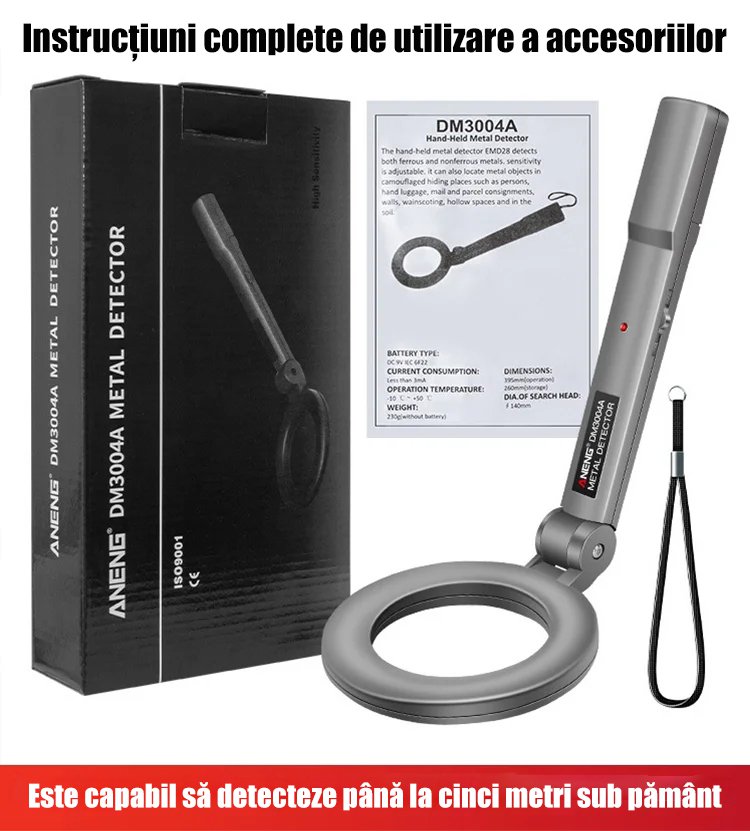 Detector de metale portabil de înaltă sensibilitate