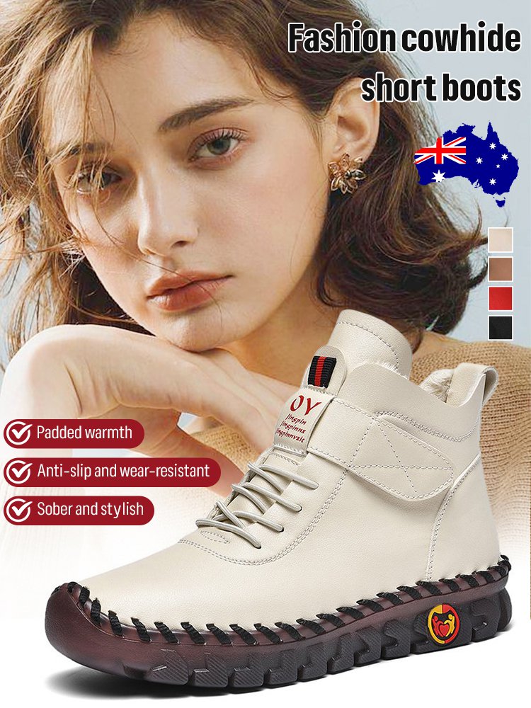 Plus size trendy women's ankle boots for autumn and winter