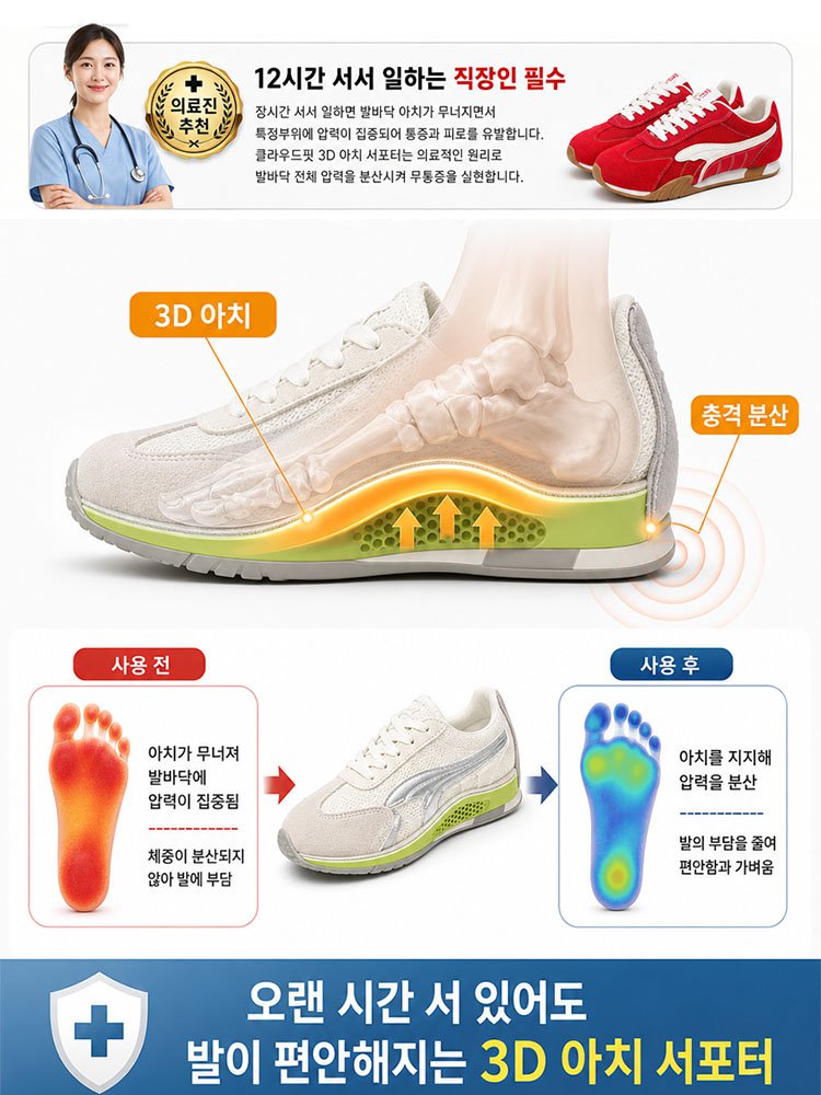 티 안 나게 키 커지는 시원한 메쉬 독일군 여성 스니커즈