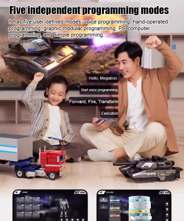 Smart Electric Transforming Tank Remote Control Robot