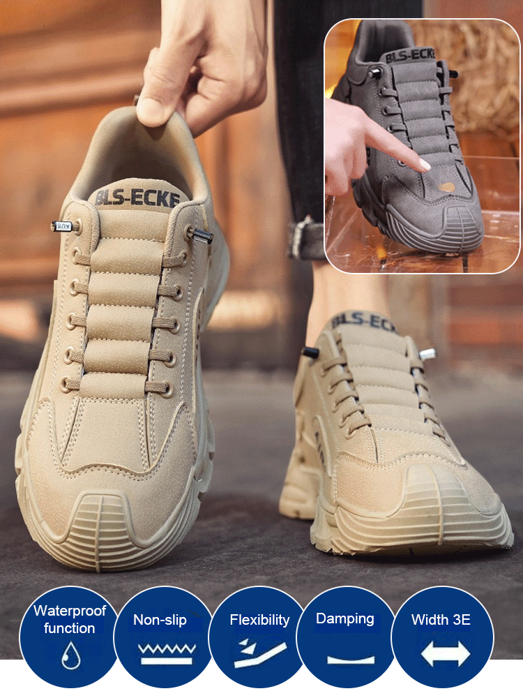 Men's Thick Sole Casual Work Shoes