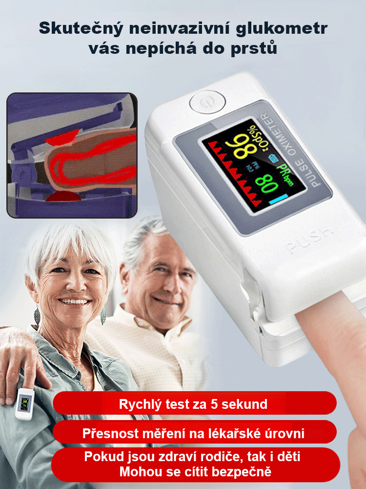 JS-Německý oxymetr Medisana