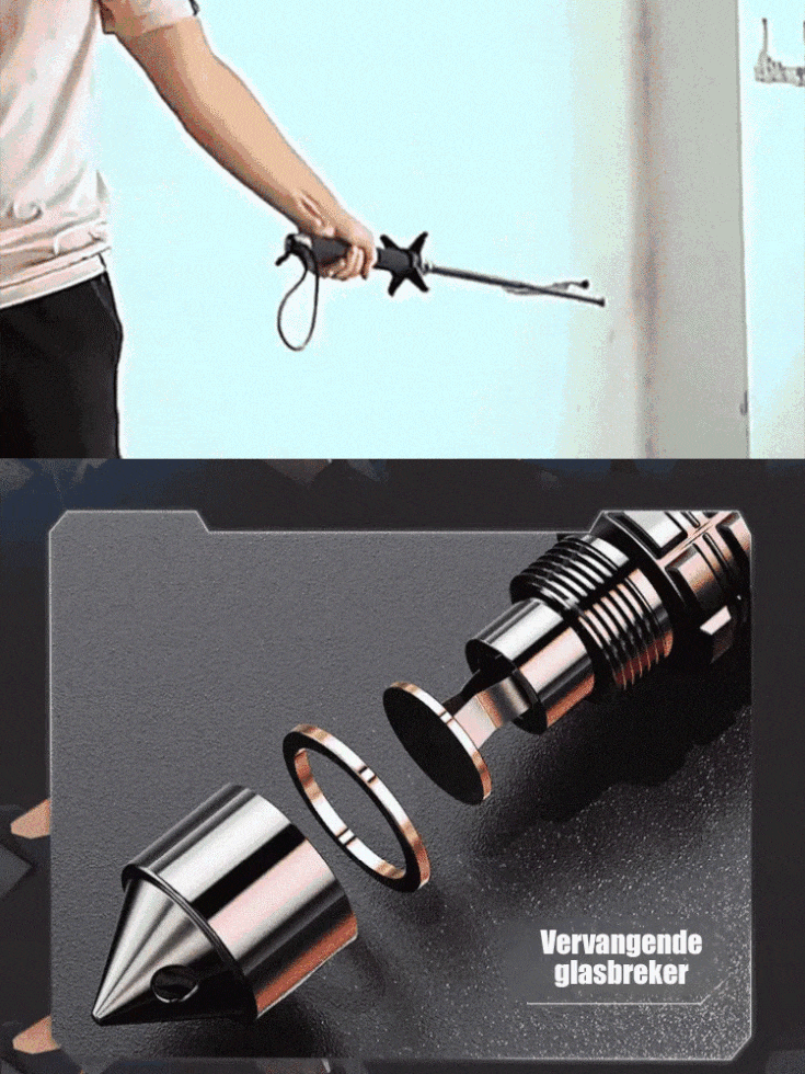 Alloy stalen weerstandsslot multifunctionele telescopische wandelstok voor buitengebruik