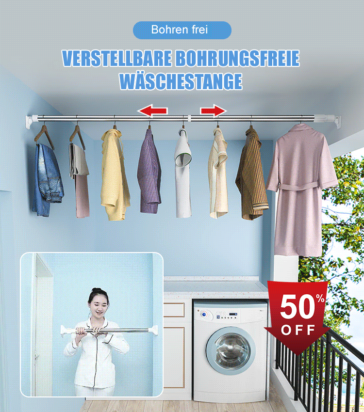 Keine durchstanzende Kleiderstange