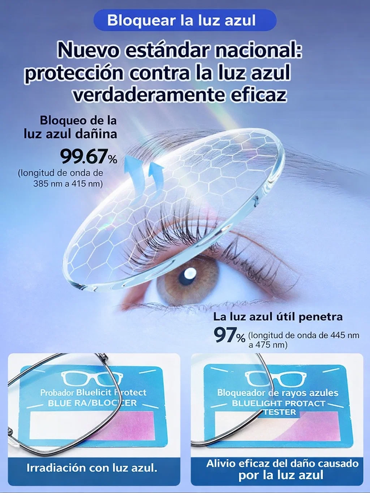 Lentes de titanio autoenfoque 0.1s: Ve cerca, lejos y cambian a lentes de sol.