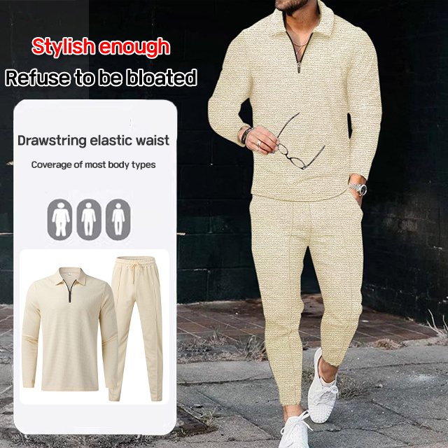 GK-Europe and America Men's Lapel Sports Casual Suit Set