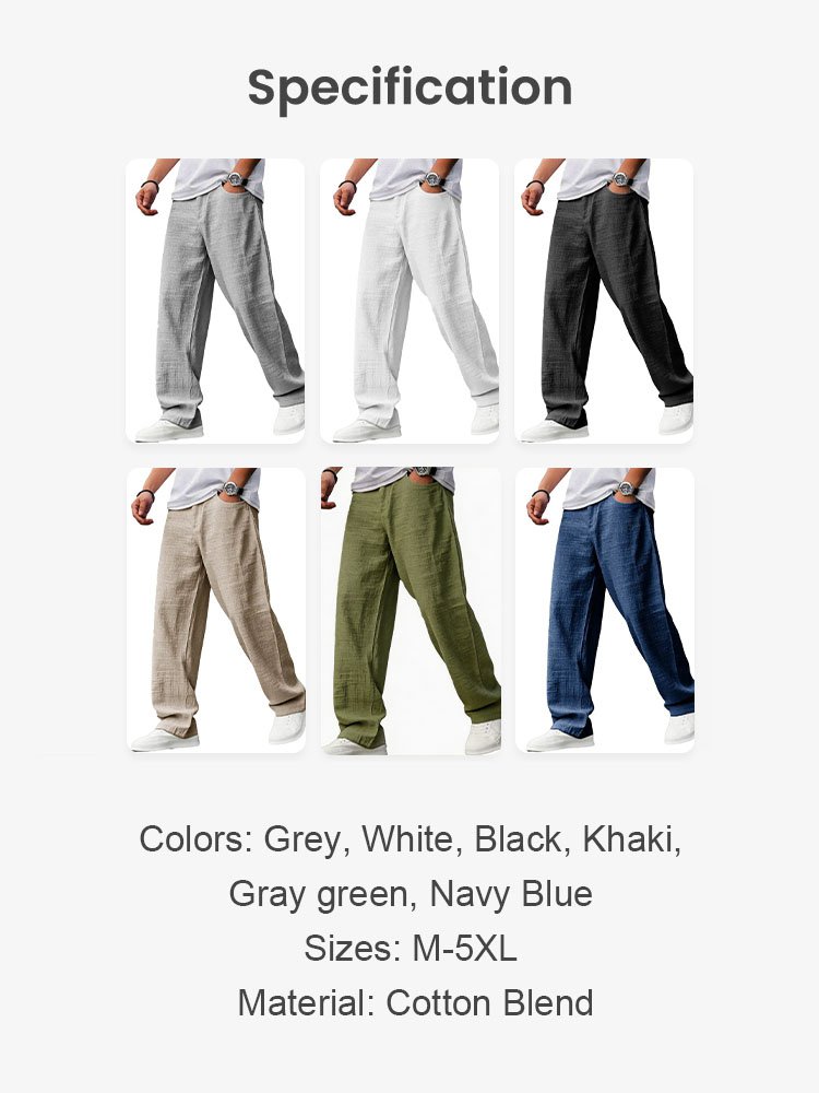 Loose Linen Casual Pants