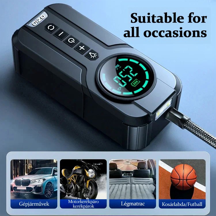 Hordozható kültéri vezeték nélküli felfújható szivattyú