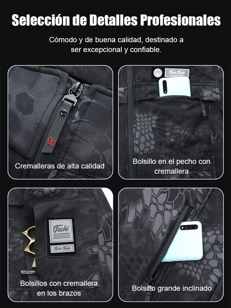 Chaqueta de asalto al aire libre impermeable, cortaviento y forrada.