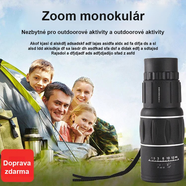 Monokulární dalekohled s vysokým rozlišením a nočním viděním