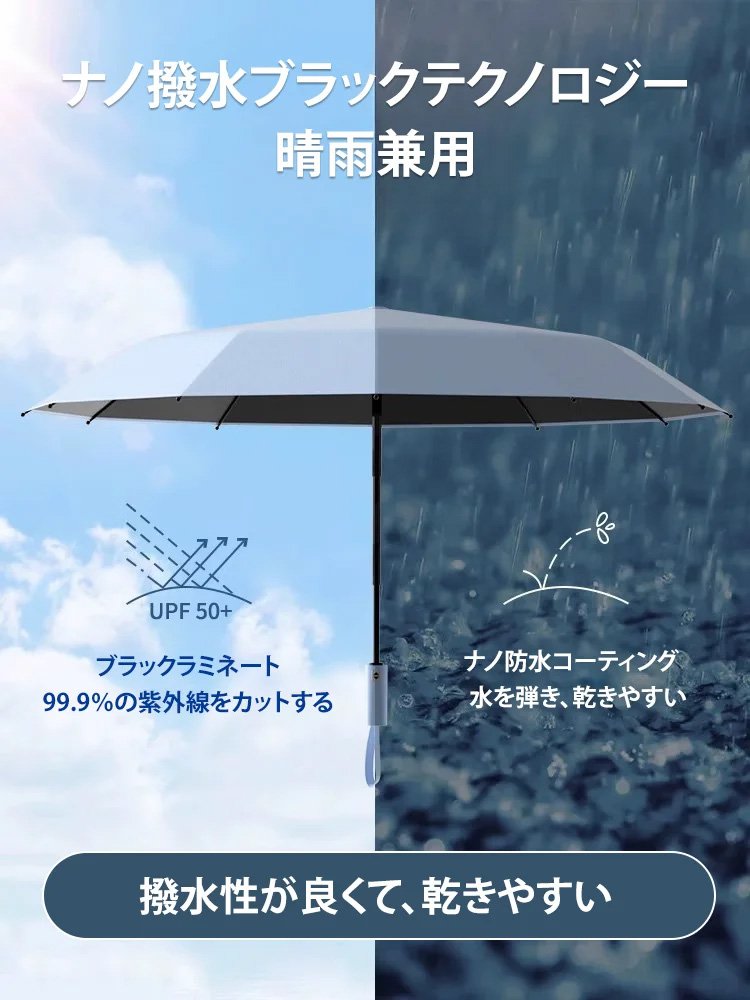 晴雨兼用ミニスリム型折り傘
