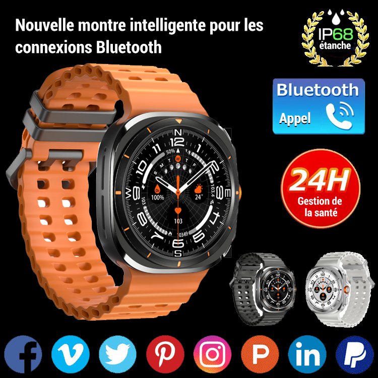 Nouvelle smartwatch avec appel bluetooth