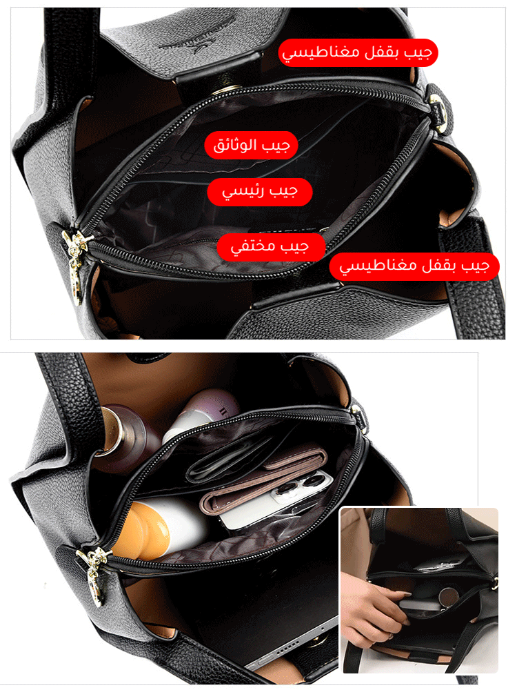 حقيبة توت نسائية فاخرة وخفيفة الوزن ذات سعة كبيرة (نفس نمط مع أسبوع الموضة)