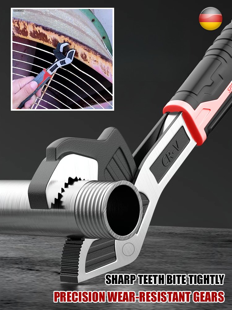Multifunctional quick self-locking wrench