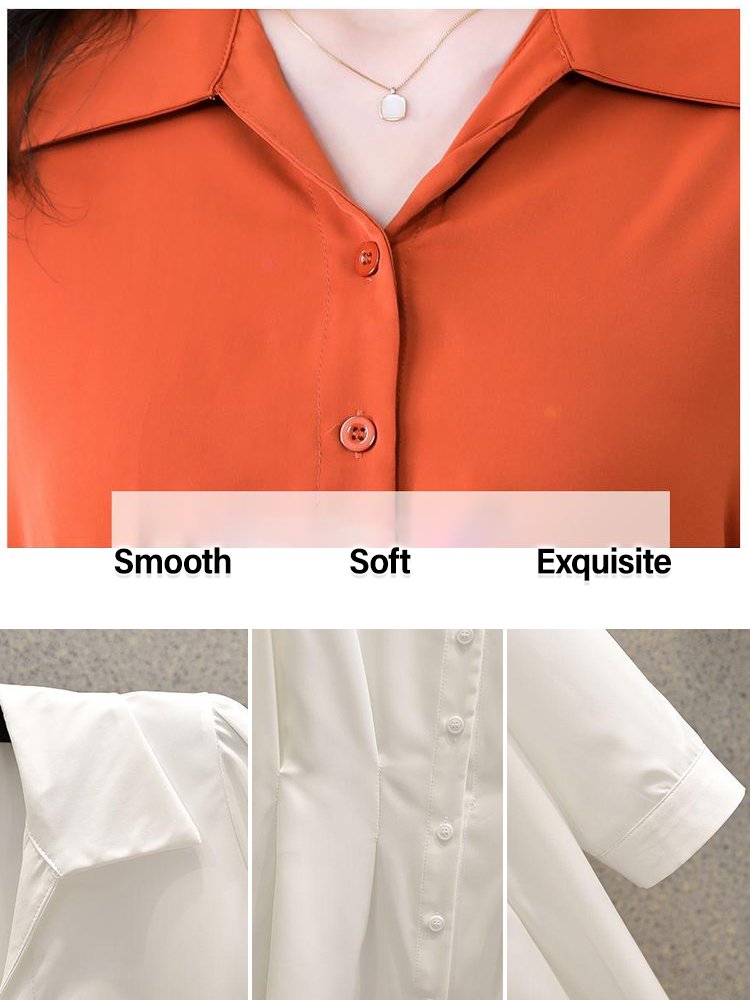 Shirt that conceals the belly and appears slimming, paired with versatile slit flared pants.