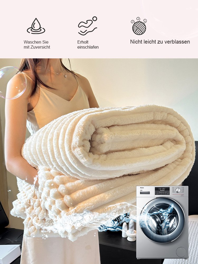 [Eine Decke, die zum Nacktschlafen geeignet ist] Dicke Flanelldecke