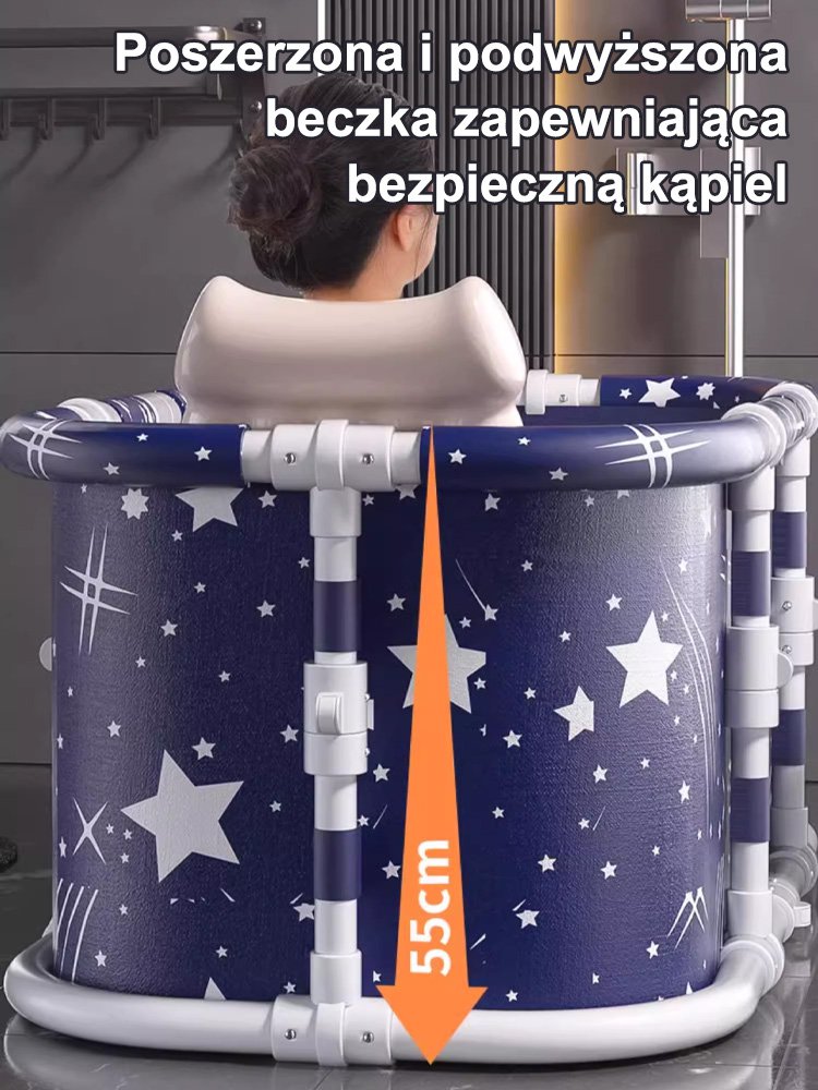 [Niezbędny przedmiot w domu i w podróży] Składana wanna