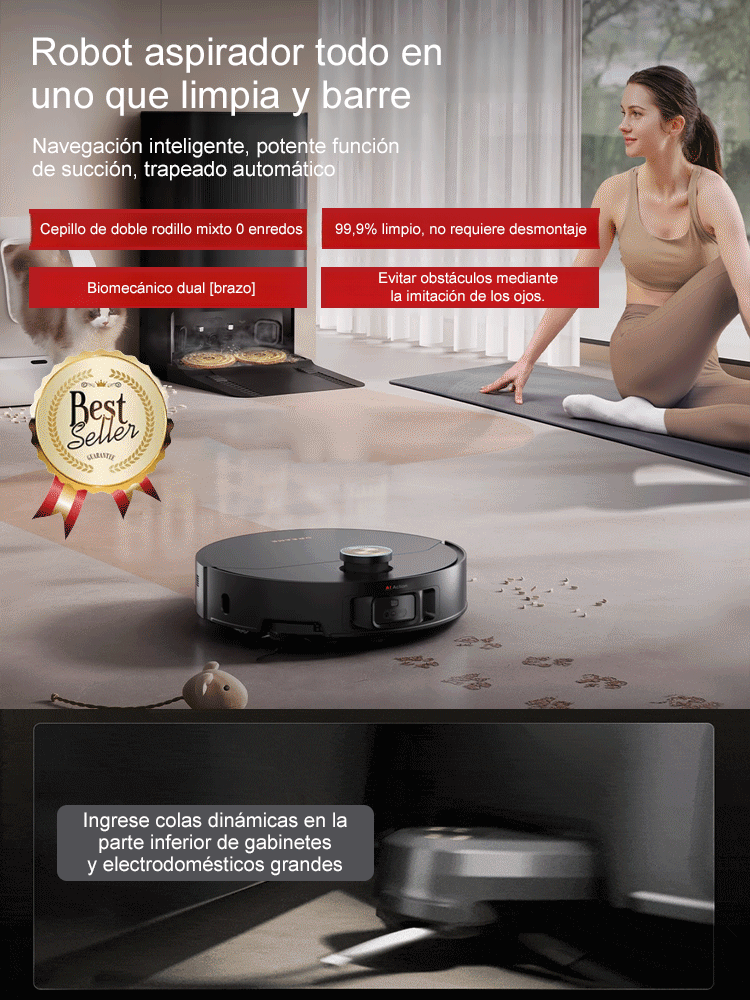 Robot barrido esterilizador potente y de bajo ruido