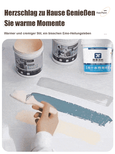 Ungiftige, umweltfreundliche 3-in-1-Bodenfarbe
