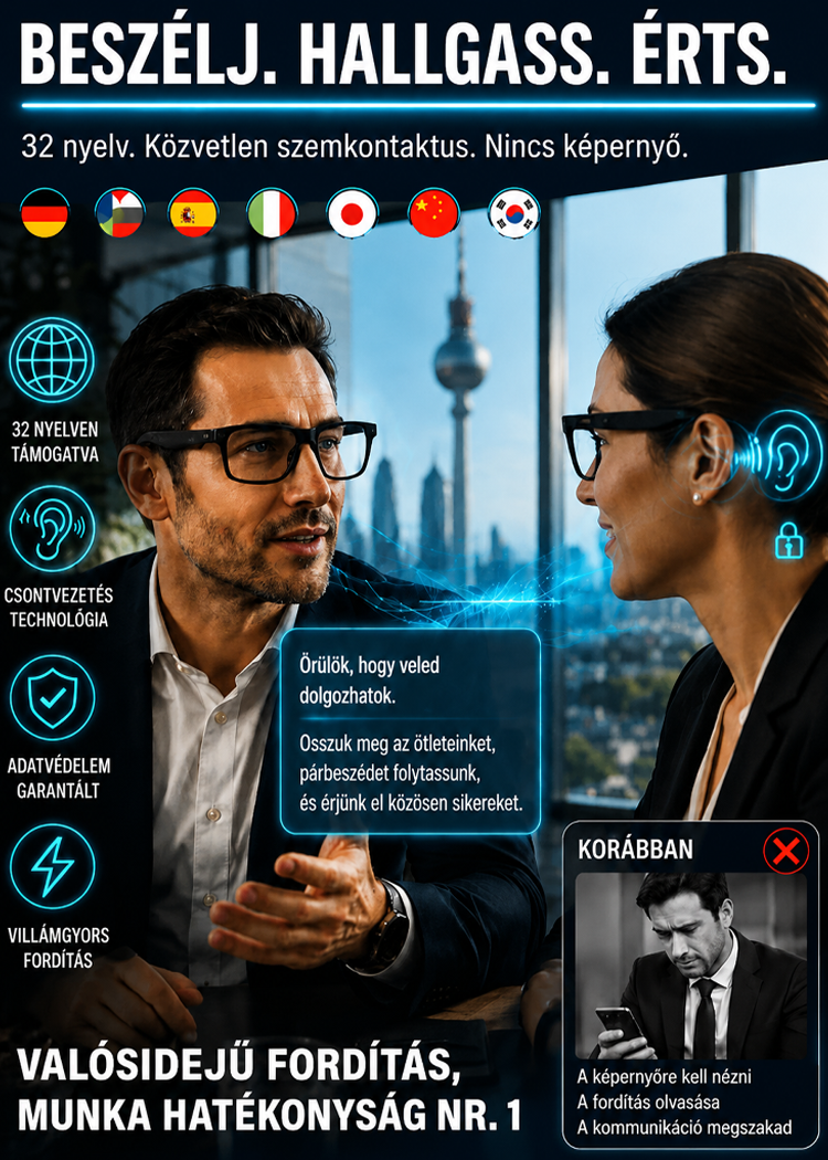 Intelligens Zoom Színváltó Valós idejű AI Fordító Szemüveg Ingyenes szállítás 24 órán belül