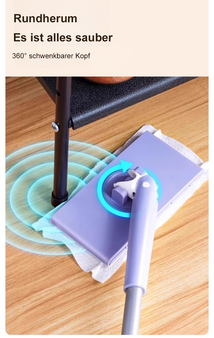 Nahaufnahme des Automatischen Handwischers mit Staubpartikeln