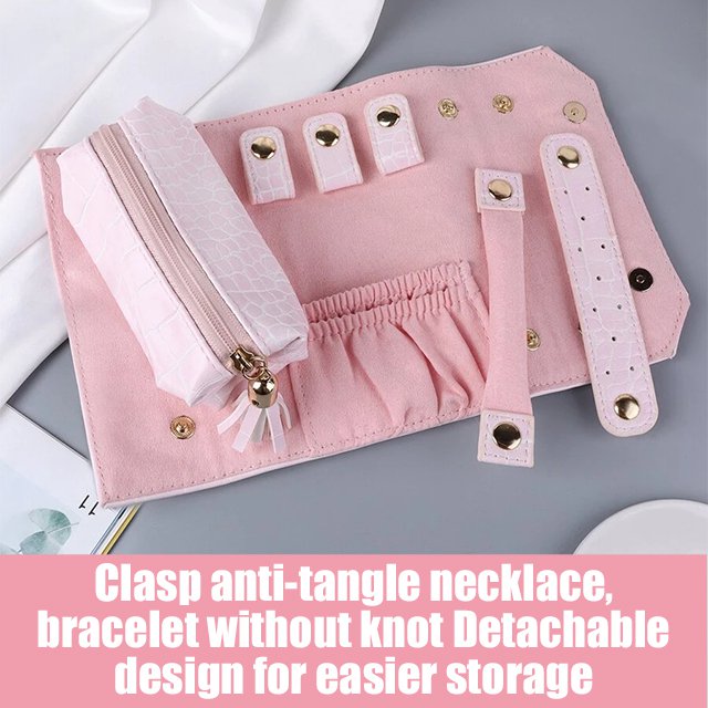 Jewelry Earring Organizer Roll Storage